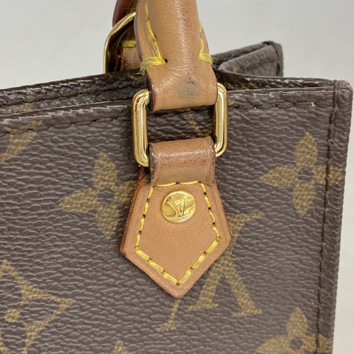 Louis Vuitton Handbag Monogram Petite Sac Plat Brown 2-Way — view 7