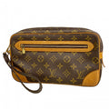 Louis Vuitton Clutch Monogram Marly Dragonne GM Brown