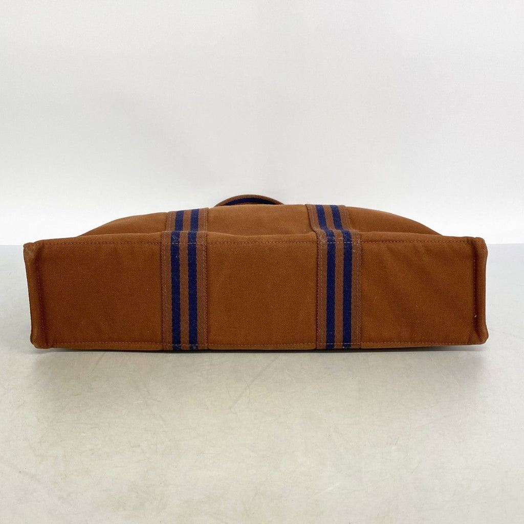 Hermes Tote Fourre Tout MM Canvas Brown Silver — view 3