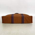Hermes Tote Fourre Tout MM Canvas Brown Silver — view 3