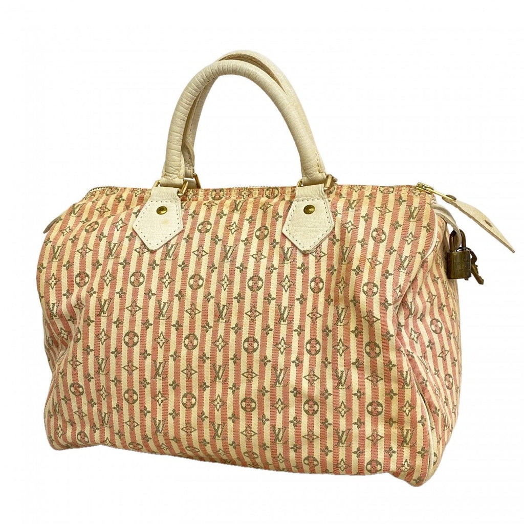 Louis Vuitton Handbag Monogram Mini Lin Croisette Speedy 30 Rouge