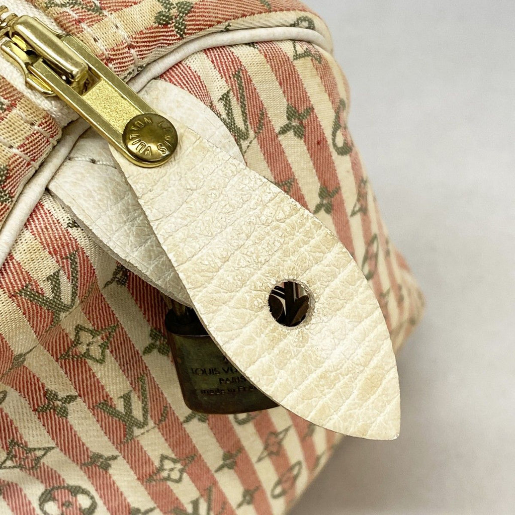 Louis Vuitton Handbag Monogram Mini Lin Croisette Speedy 30 Rouge — view 8