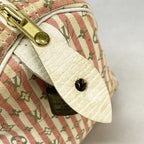 Louis Vuitton Handbag Monogram Mini Lin Croisette Speedy 30 Rouge — view 8