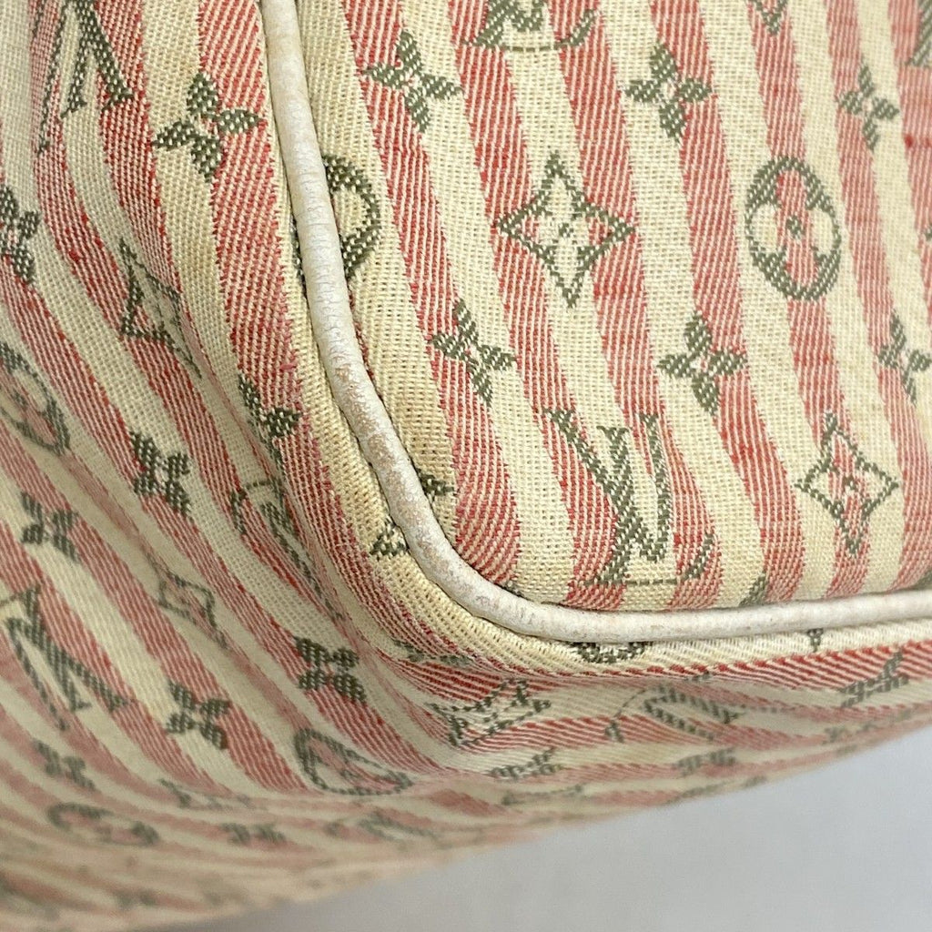 Louis Vuitton Handbag Monogram Mini Lin Croisette Speedy 30 Rouge — view 6