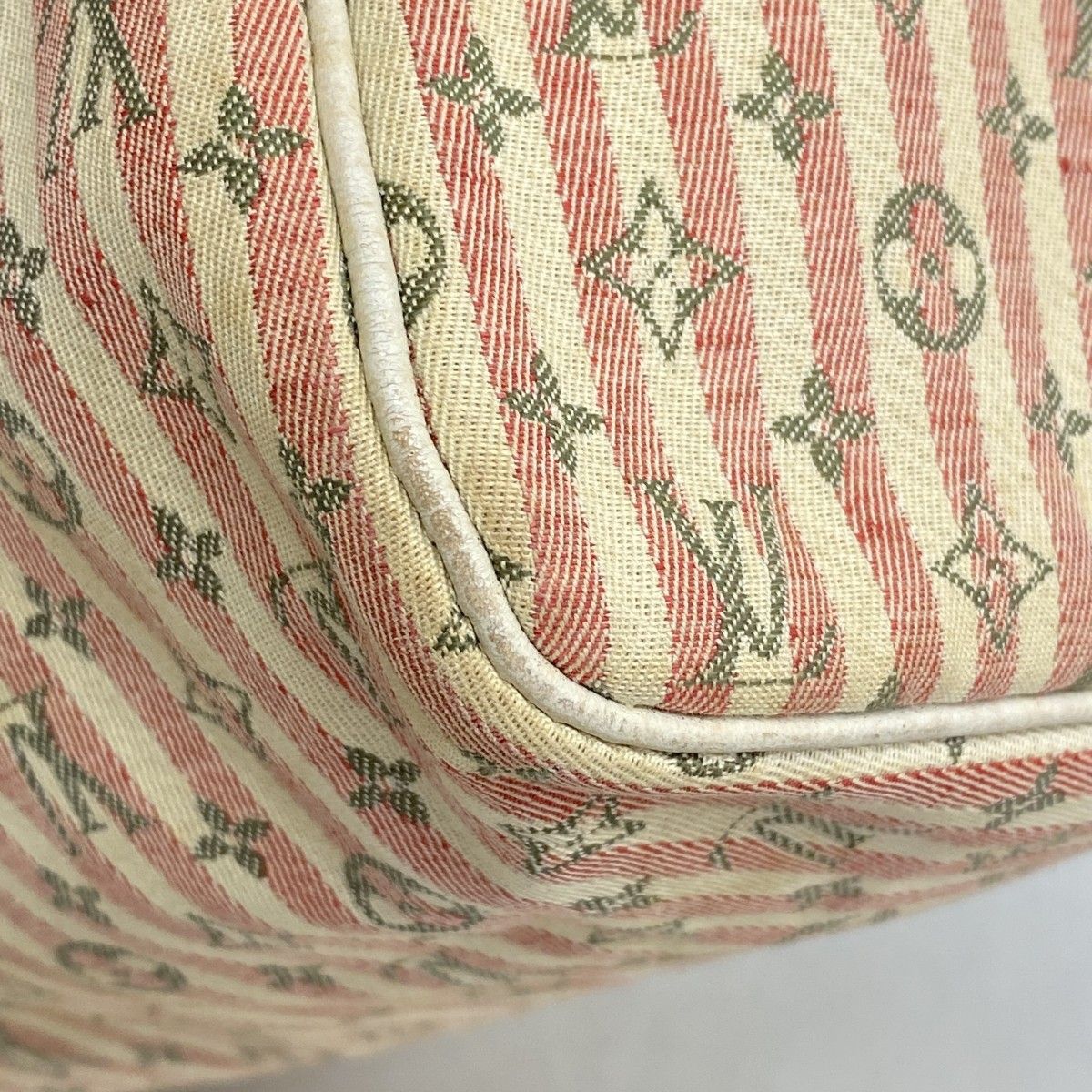 Louis Vuitton Handbag Monogram Mini Lin Croisette Speedy 30 Rouge — view 6