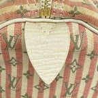 Louis Vuitton Handbag Monogram Mini Lin Croisette Speedy 30 Rouge — view 5