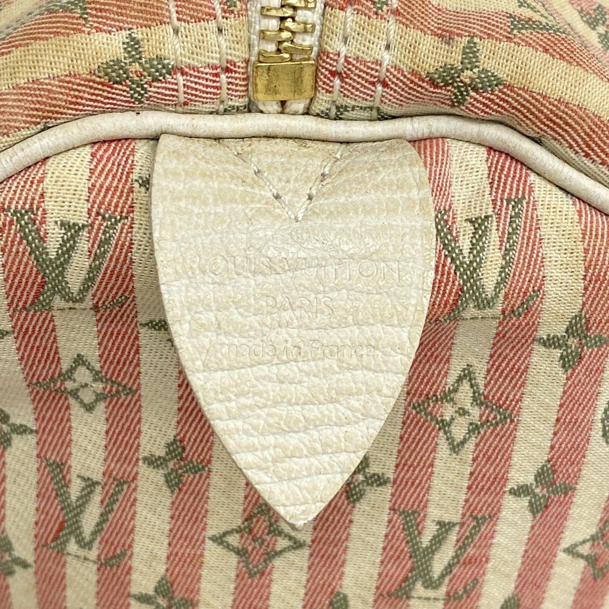 Louis Vuitton Handbag Monogram Mini Lin Croisette Speedy 30 Rouge — view 5