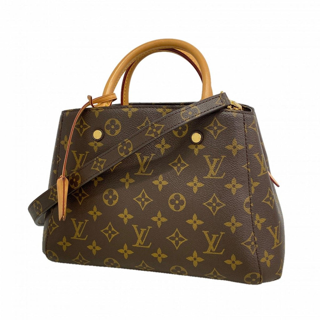 Louis Vuitton Handbag Monogram Montaigne BB Brown 2-Way