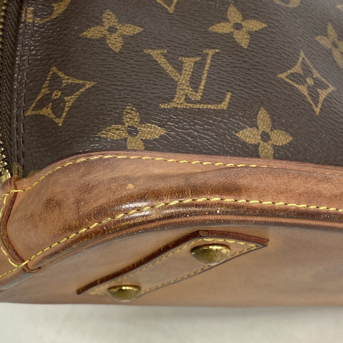 Louis Vuitton Handbag Monogram Alma BB Brown — view 6