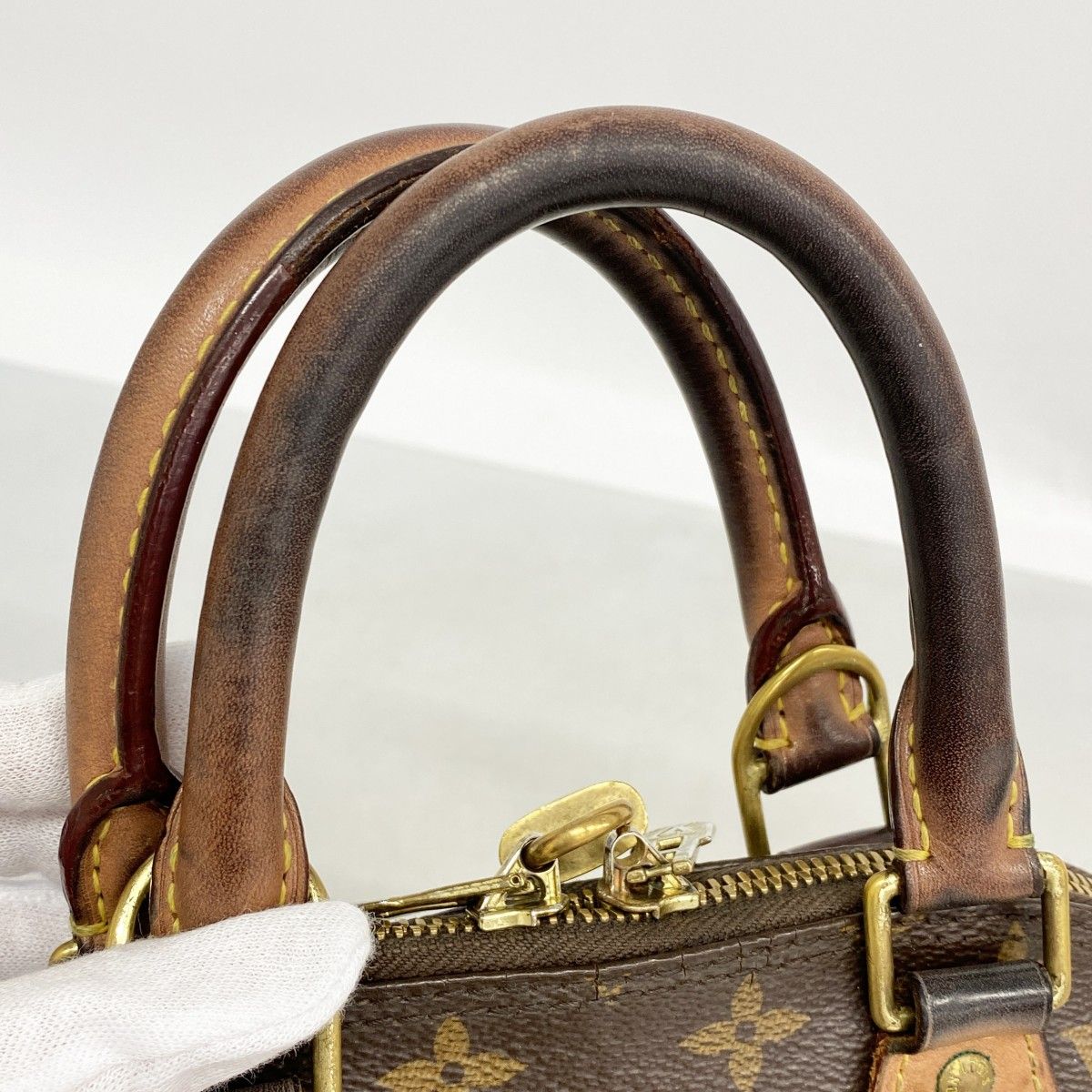 Louis Vuitton Handbag Monogram Alma BB Brown — view 8