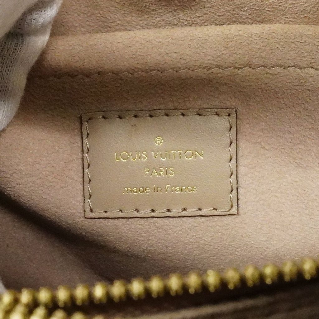 Louis Vuitton Handbag Monogram Empreinte Bicolor Montaigne BB Tourtelle Cream — view 5