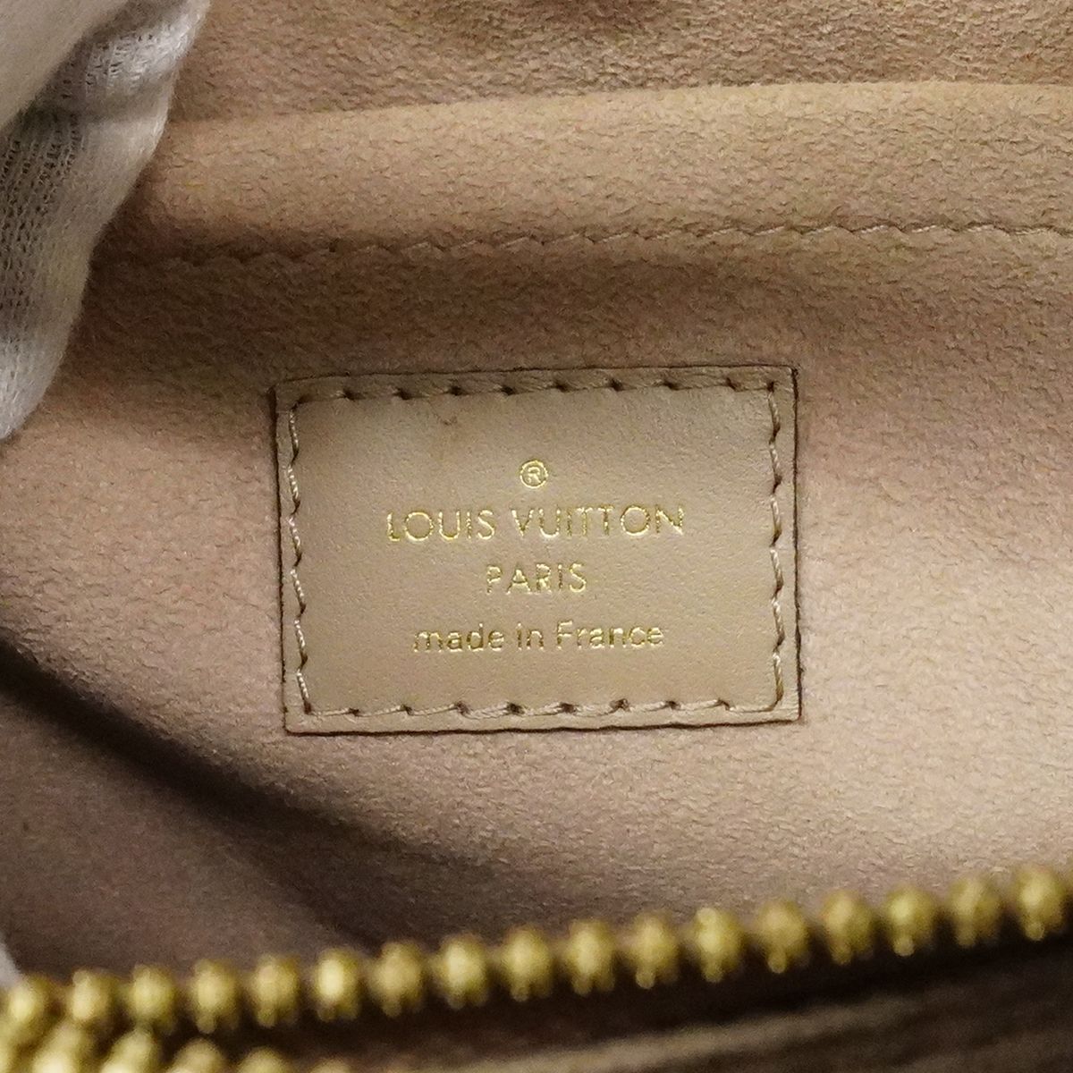 Louis Vuitton Handbag Monogram Empreinte Bicolor Montaigne BB Tourtelle Cream — view 5