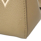 Louis Vuitton Handbag Monogram Empreinte Bicolor Montaigne BB Tourtelle Cream — view 6