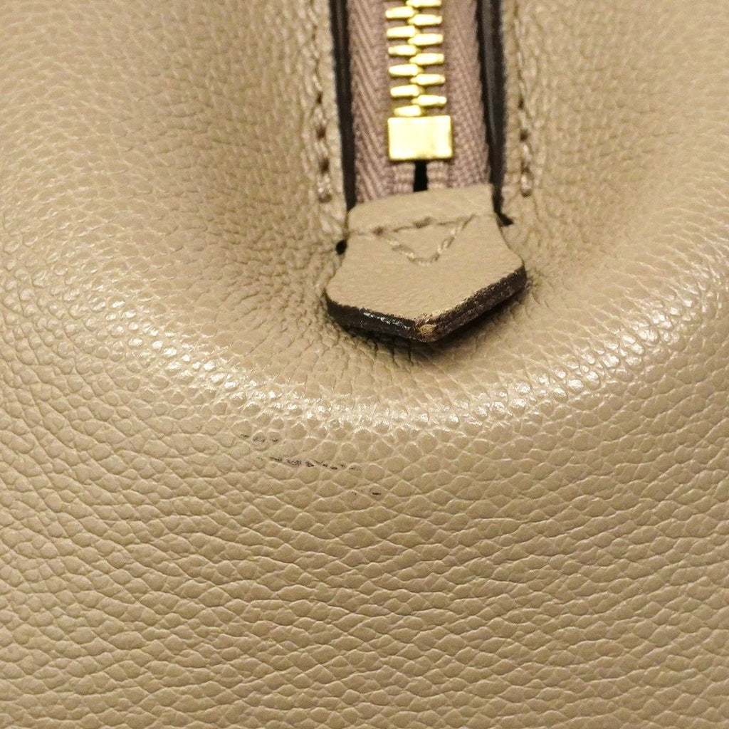 Louis Vuitton Handbag Monogram Empreinte Bicolor Montaigne BB Tourtelle Cream — view 7