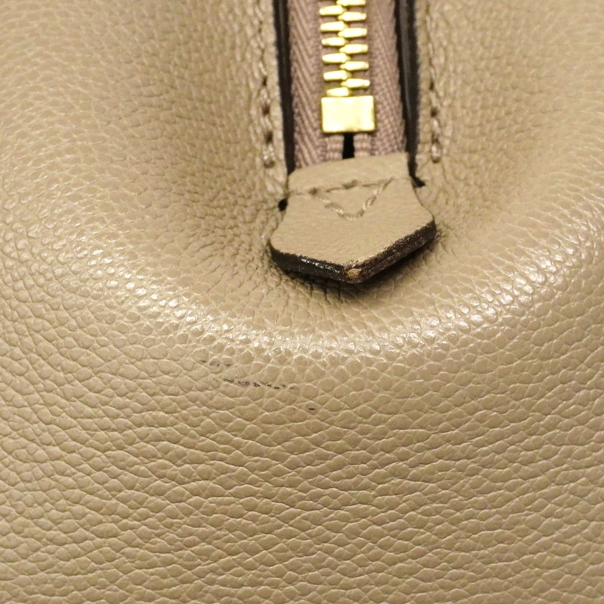 Louis Vuitton Handbag Monogram Empreinte Bicolor Montaigne BB Tourtelle Cream — view 7