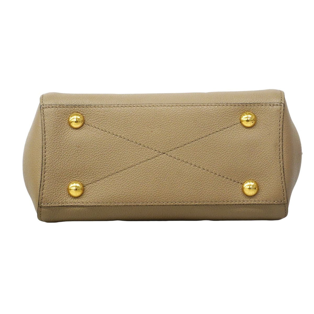 Louis Vuitton Handbag Monogram Empreinte Bicolor Montaigne BB Tourtelle Cream — view 3