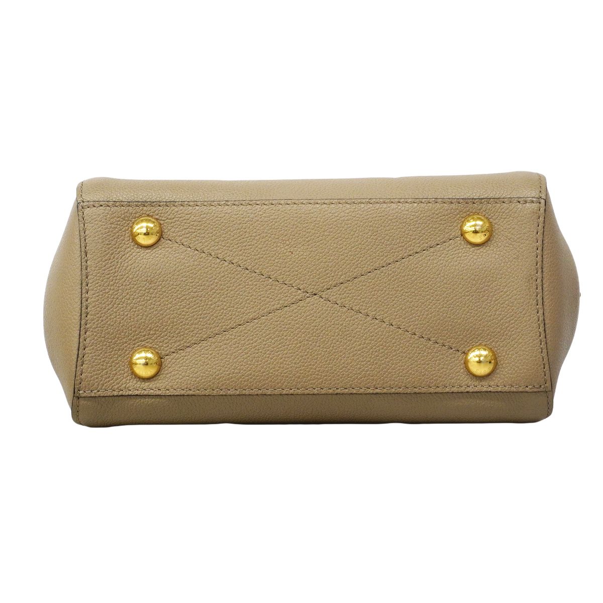 Louis Vuitton Handbag Monogram Empreinte Bicolor Montaigne BB Tourtelle Cream — view 3