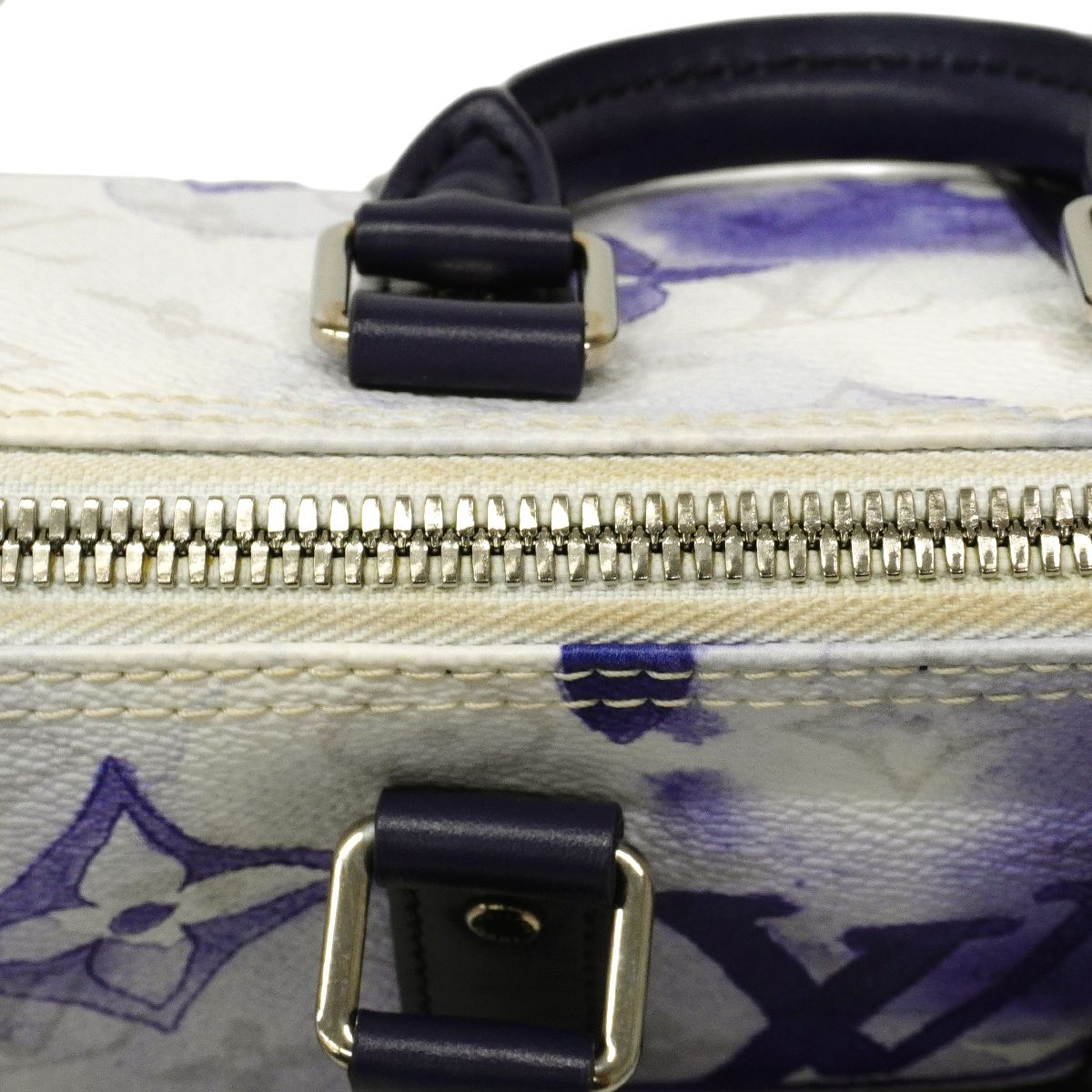 Louis Vuitton Handbag Monogram Water Color Keepall XS Blue 2-Way — view 9