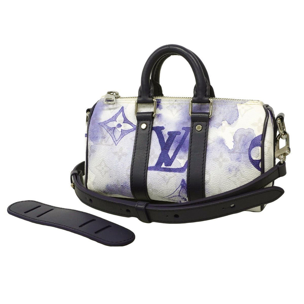 Louis Vuitton Handbag Monogram Water Color Keepall XS Blue 2-Way