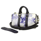 Louis Vuitton Handbag Monogram Water Color Keepall XS Blue 2-Way