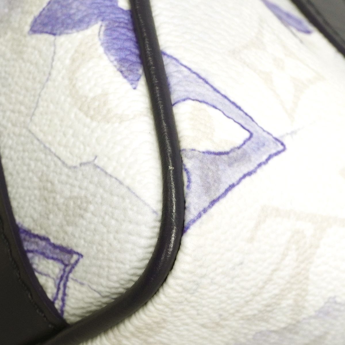 Louis Vuitton Handbag Monogram Water Color Keepall XS Blue 2-Way — view 7