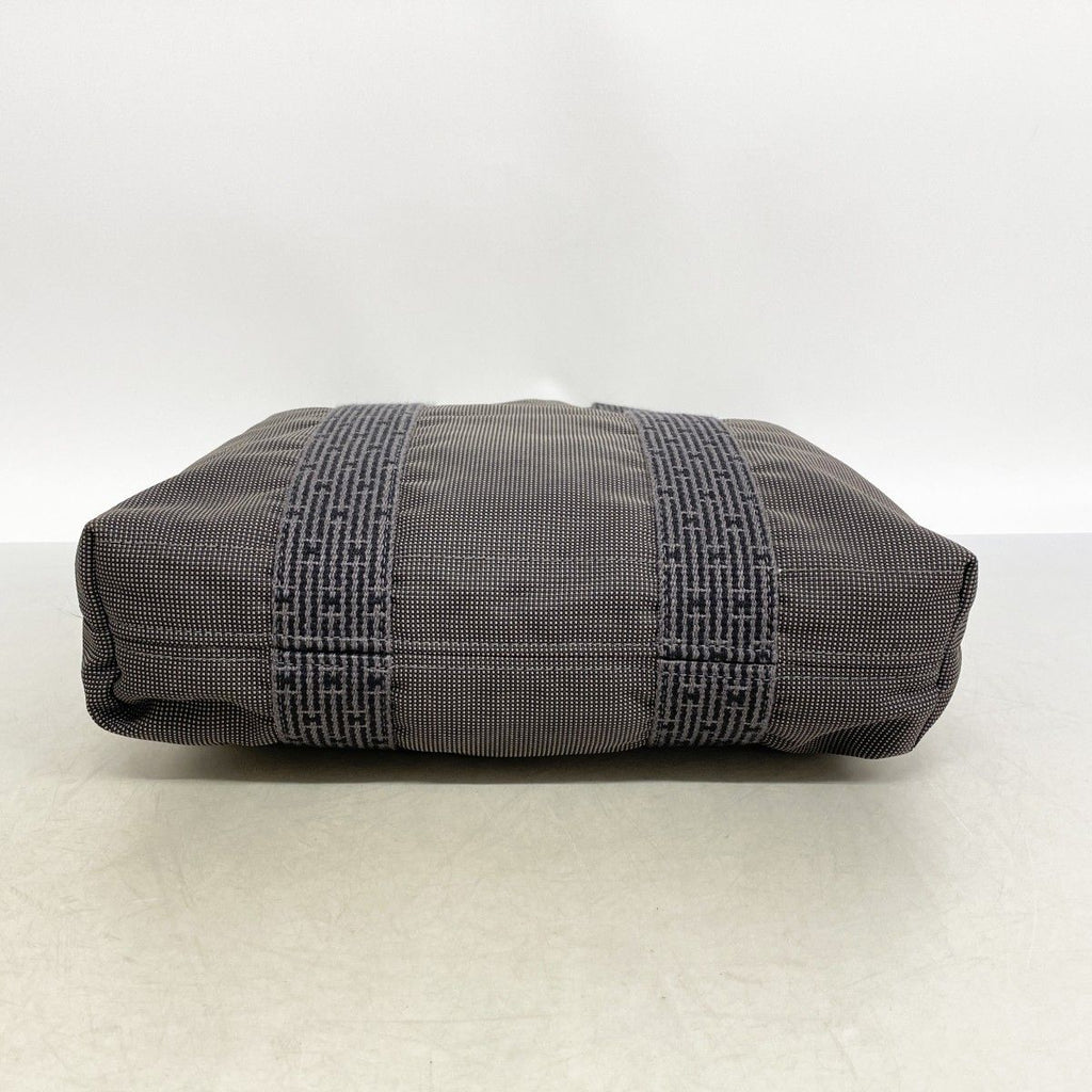 Hermes Tote Her Line Cabas Canvas Gray Silver — view 3
