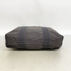 Hermes Tote Her Line Cabas Canvas Gray Silver — view 3