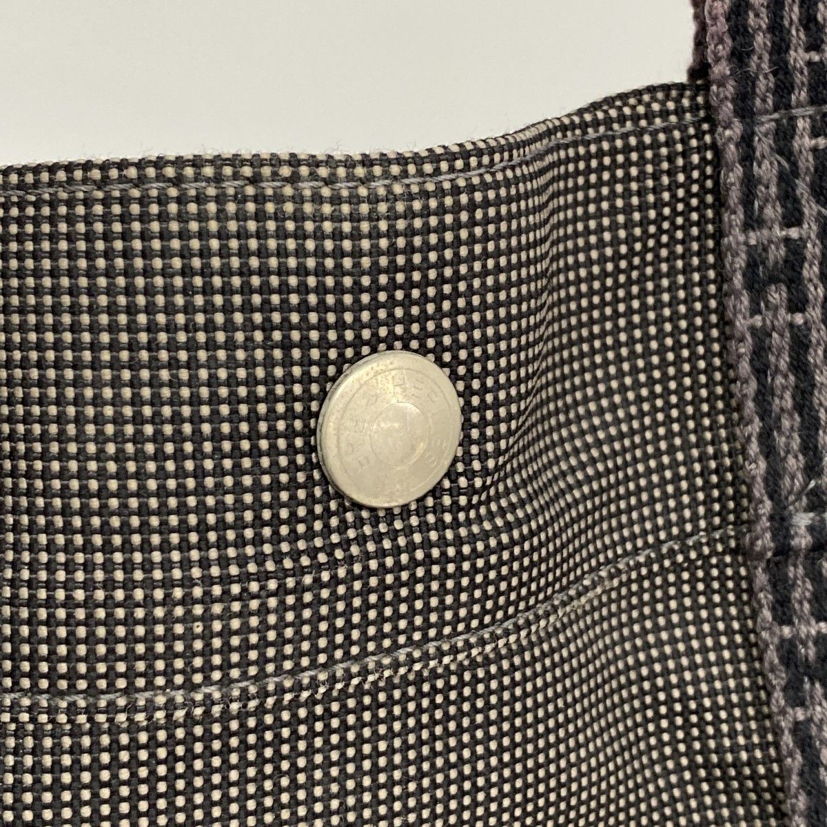 Hermes Tote Her Line MM Canvas Gray Silver — view 9