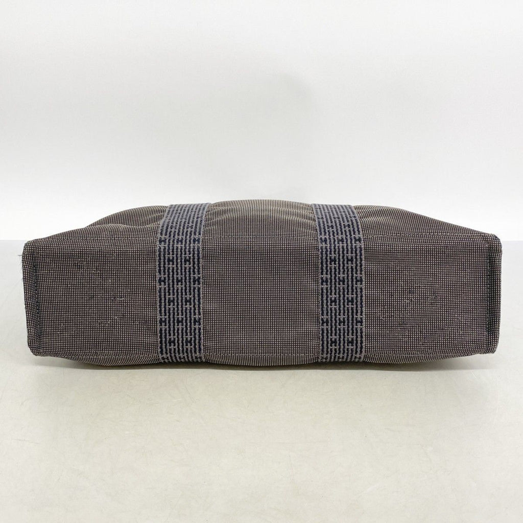 Hermes Tote Her Line MM Canvas Gray Silver — view 3