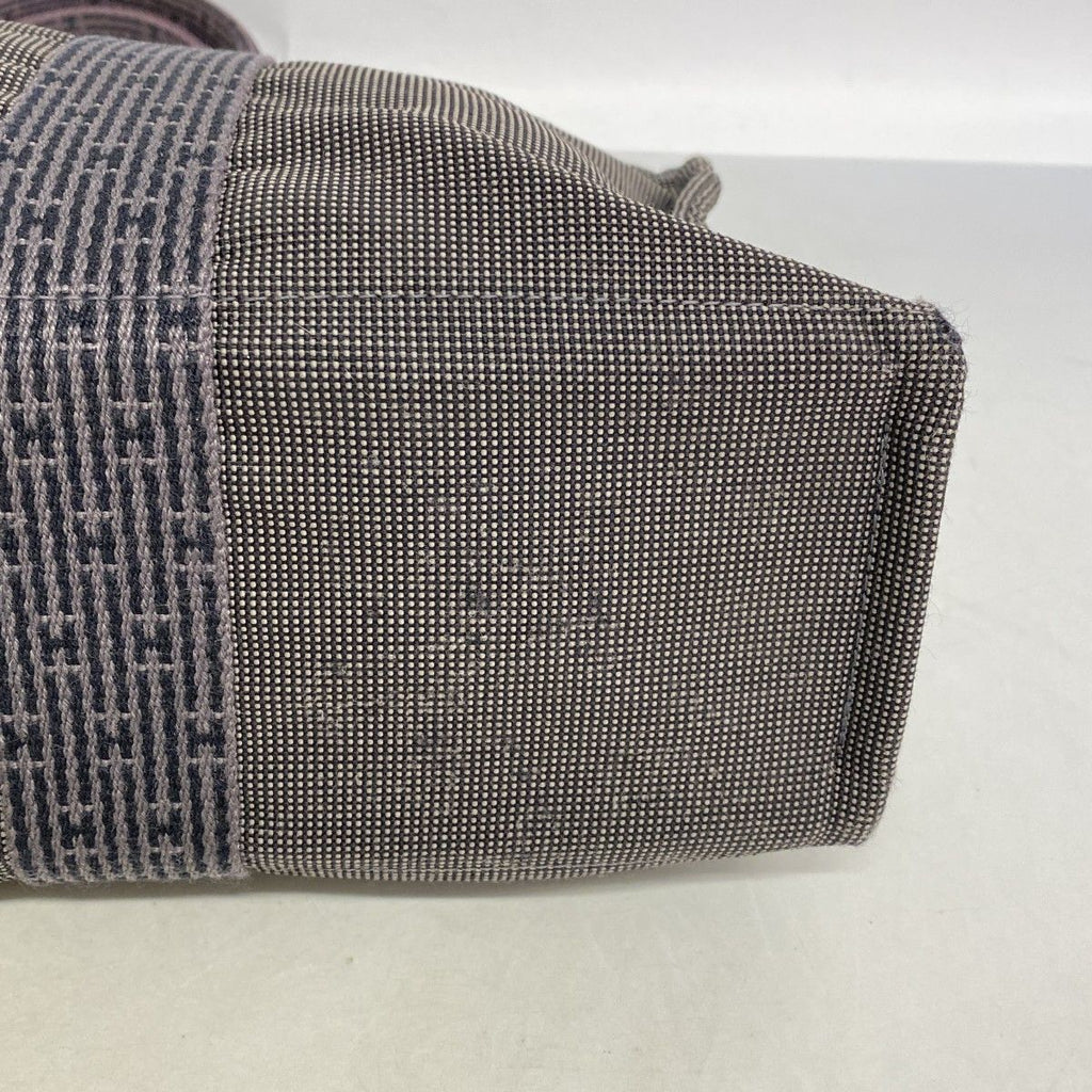 Hermes Tote Her Line MM Canvas Gray Silver — view 6