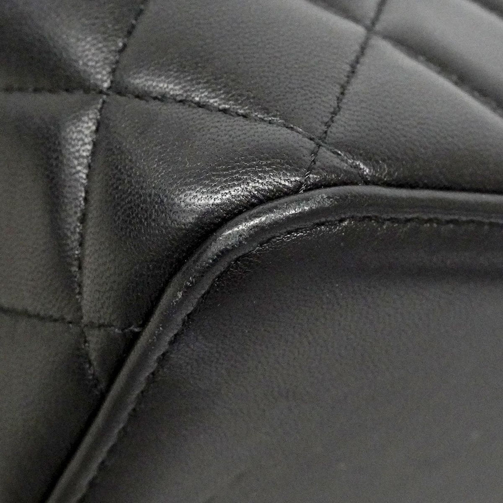 Chanel Vanity Bag Quilted Lambskin Black Gold 2-Way — view 7