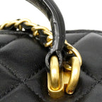 Chanel Vanity Bag Quilted Lambskin Black Gold 2-Way — view 8