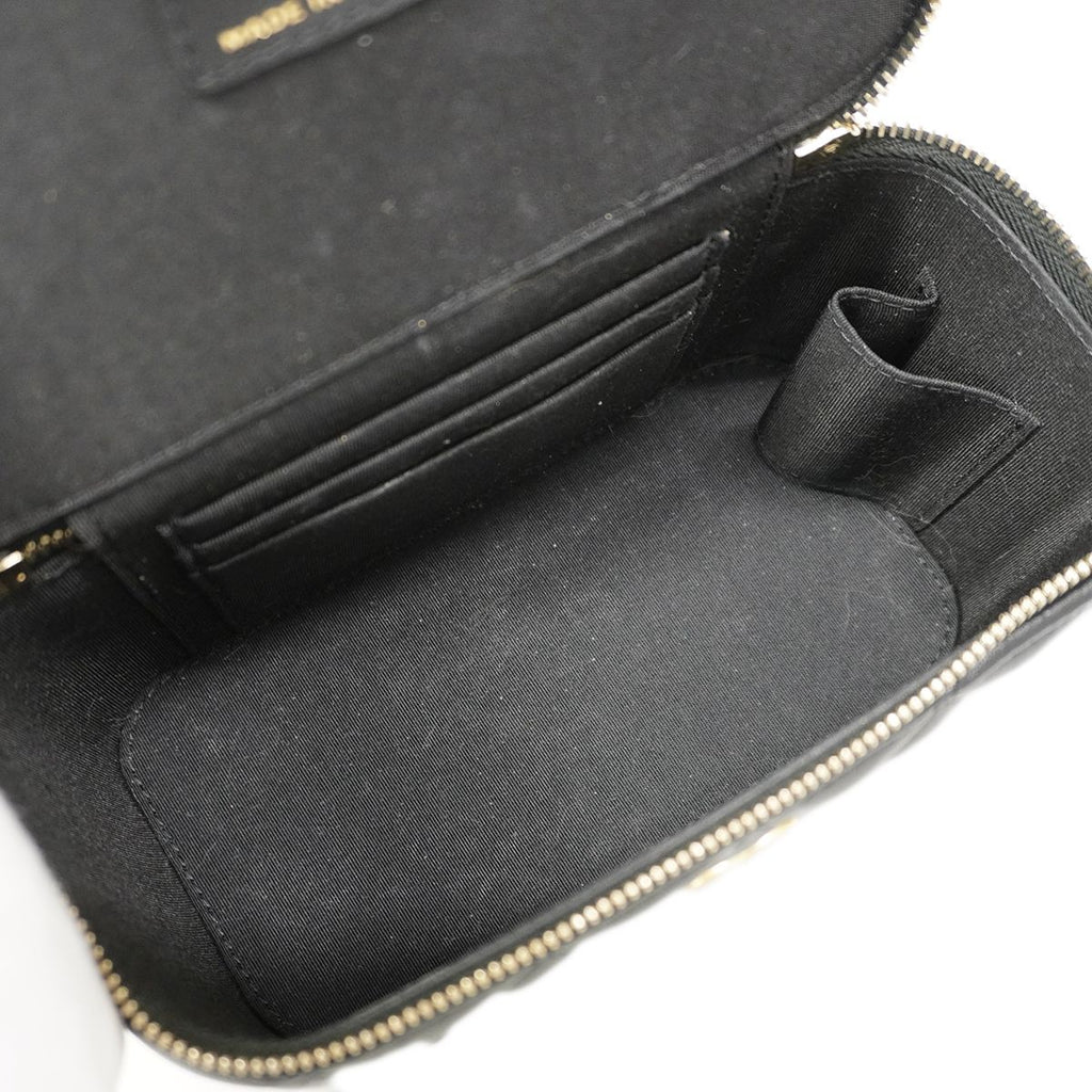 Chanel Vanity Bag Quilted Lambskin Black Gold 2-Way — view 4
