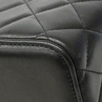 Chanel Vanity Bag Quilted Lambskin Black Gold 2-Way — view 6