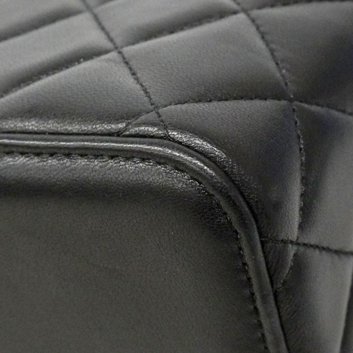 Chanel Vanity Bag Quilted Lambskin Black Gold 2-Way — view 6
