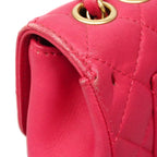 Chanel Shoulder Bag Quilted Lambskin Pink Champagne Gold — view 6