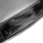 Chanel Shoulder Bag Boy Lambskin Black Champagne Gold — view 4