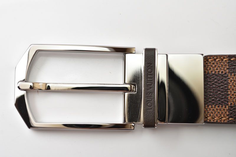 Louis Vuitton Belt Damier Reversible Leather Black Brown 90 — view 3