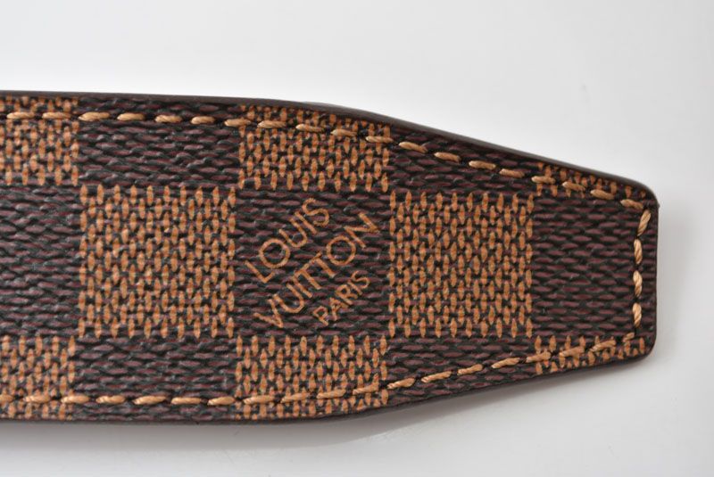 Louis Vuitton Belt Damier Reversible Leather Black Brown 90 — view 7