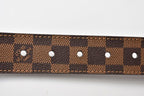 Louis Vuitton Belt Damier Reversible Leather Black Brown 90 — view 8