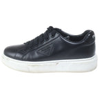 Prada Low Cut Leather Sneakers Black