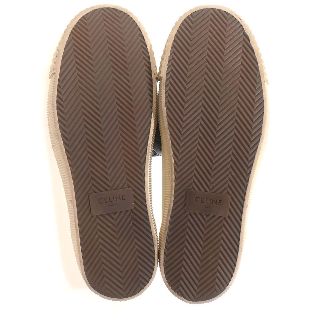 Celine Blank Canvas Low Cut Sneakers White — view 5