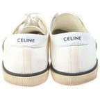 Celine Blank Canvas Low Cut Sneakers White — view 3