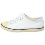 Celine Blank Canvas Low Cut Sneakers White