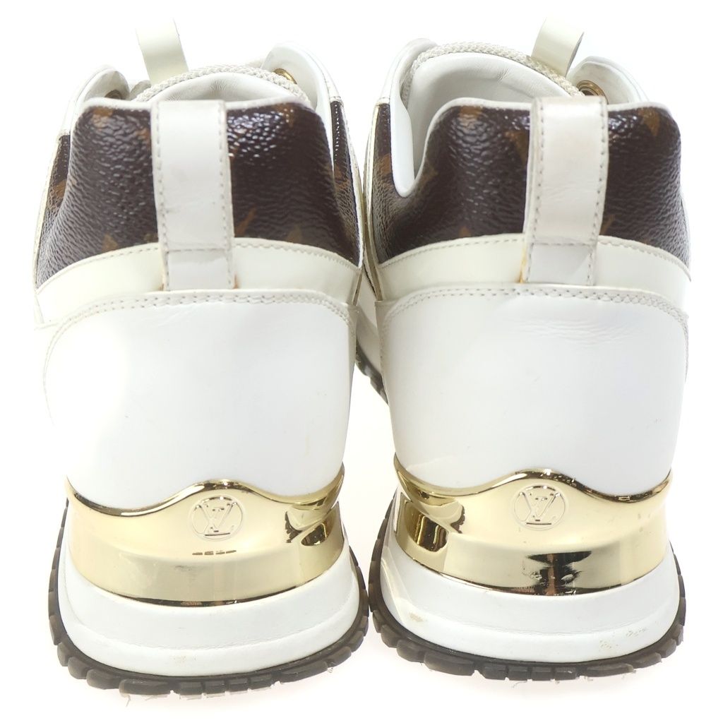 Louis Vuitton Monogram Canvas Run Away Line Low Cut Sneakers White Leather — view 3