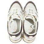 Louis Vuitton Monogram Canvas Run Away Line Low Cut Sneakers White Leather — view 4
