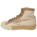Prada High Cut Sneakers Beige