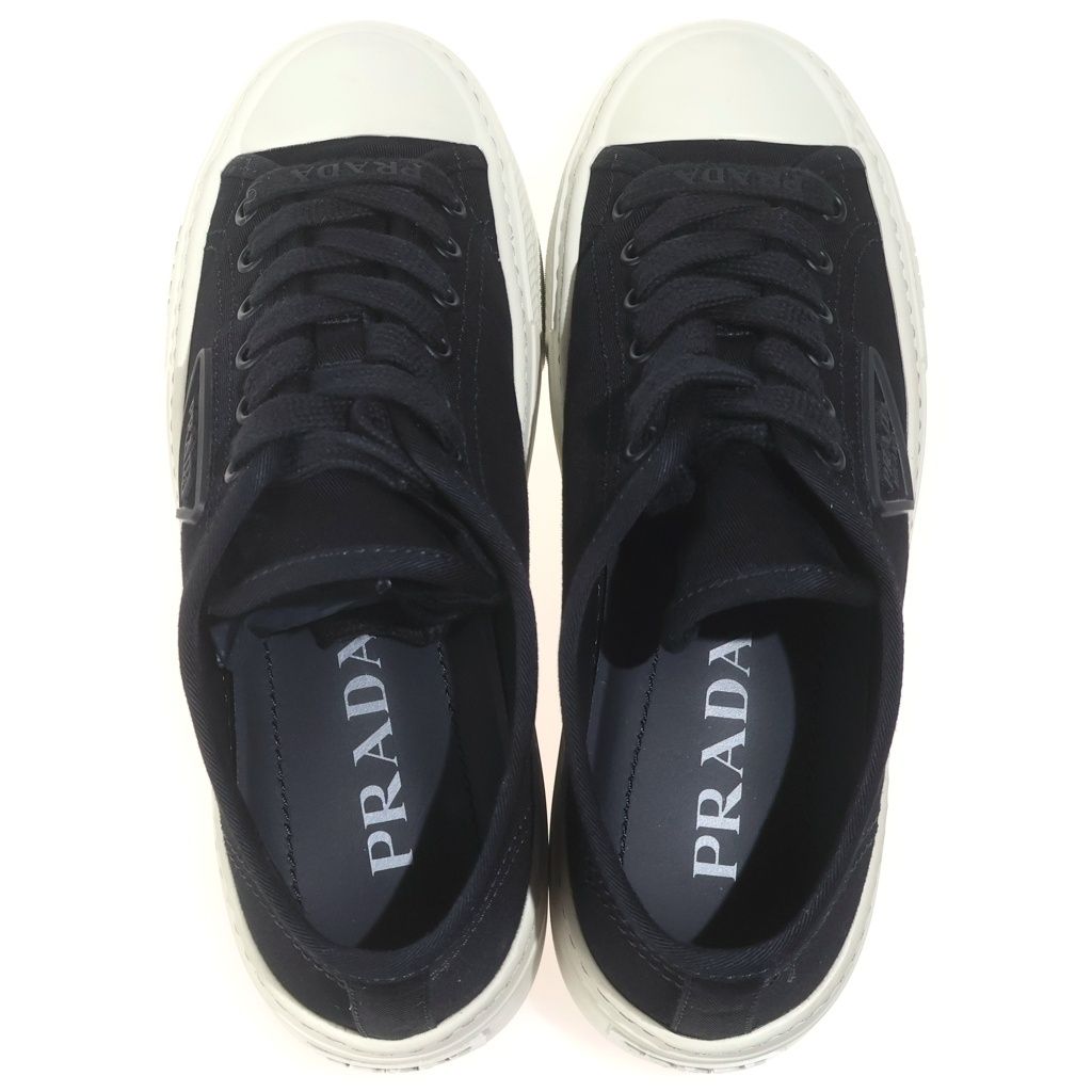 Prada Gabardine Low Cut Sneakers — view 4