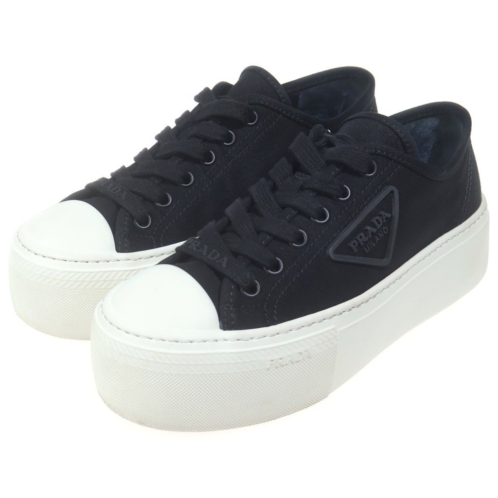 Prada Gabardine Low Cut Sneakers — view 2