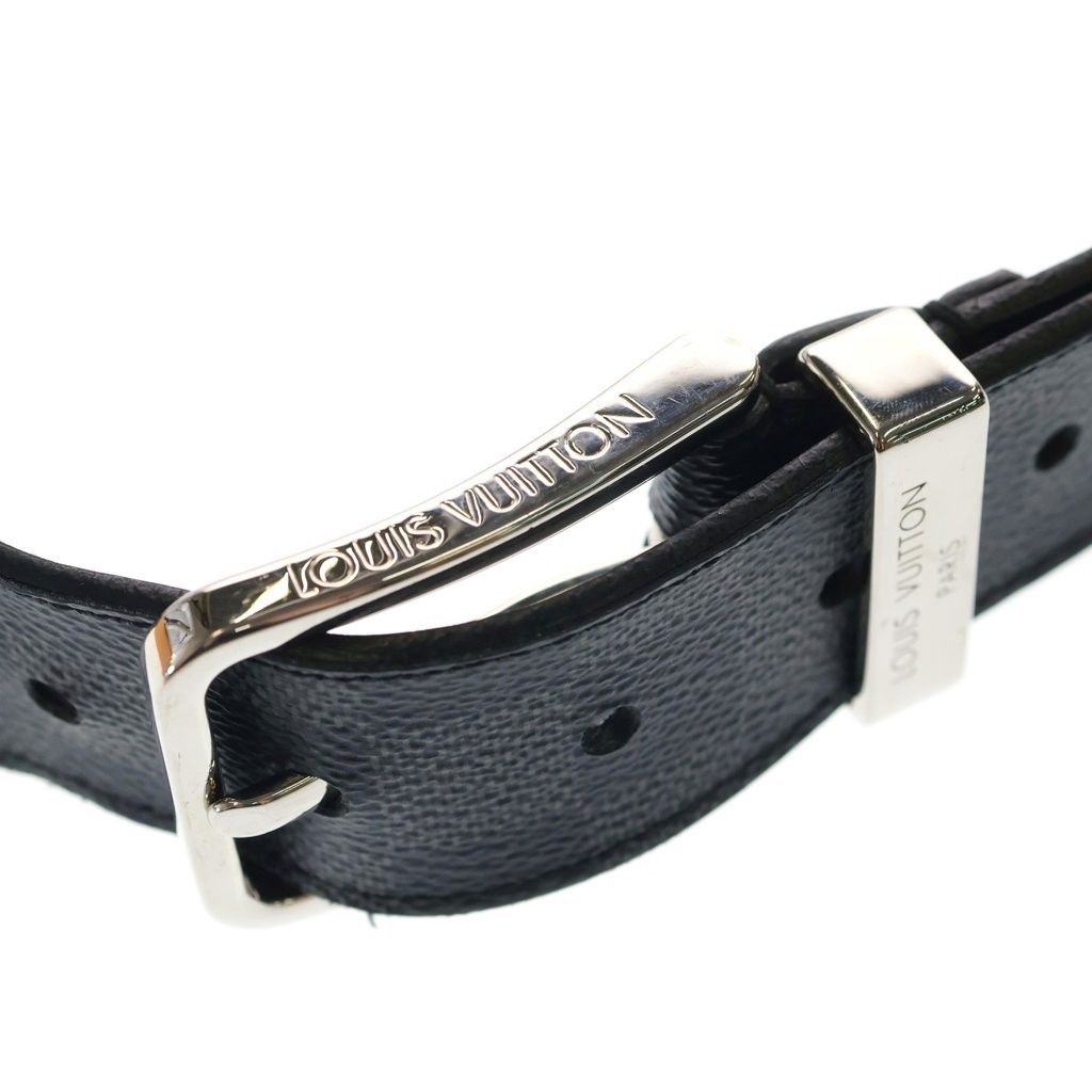 Louis Vuitton Ceinture Pont Neuf Leather Belt Black — view 5